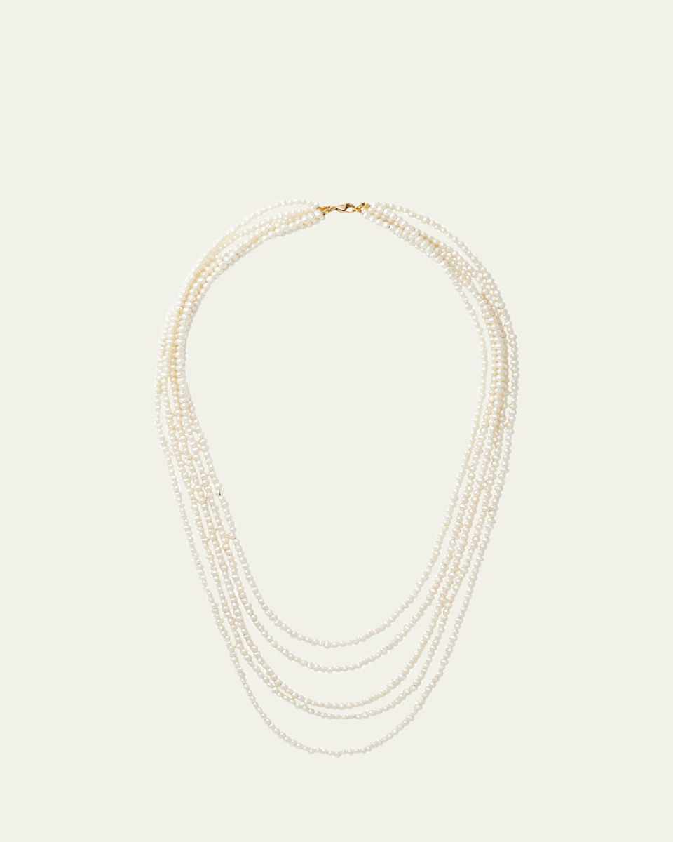 Jade 5 Layer Mini Pearl Necklace